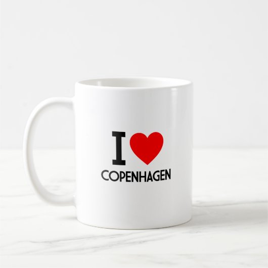 Mug I Love Copenhagen (Gauche)