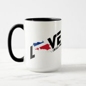 Mug I Love Costa Rica Carte Souvenir (Gauche)