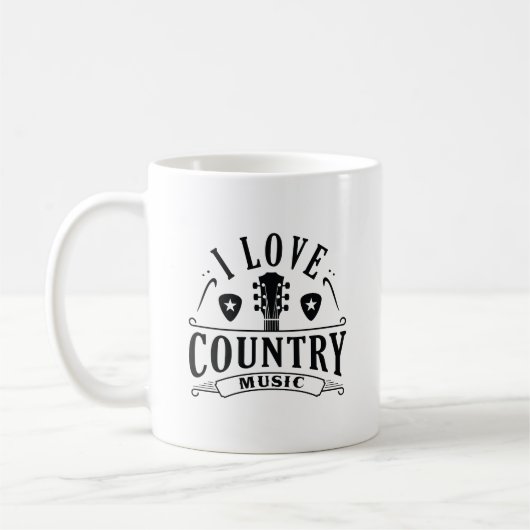 Mug I Love Country Music (Gauche)