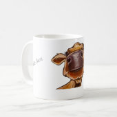 Mug I love Cows - Fermer la vache/texte modifiable (Devant gauche)