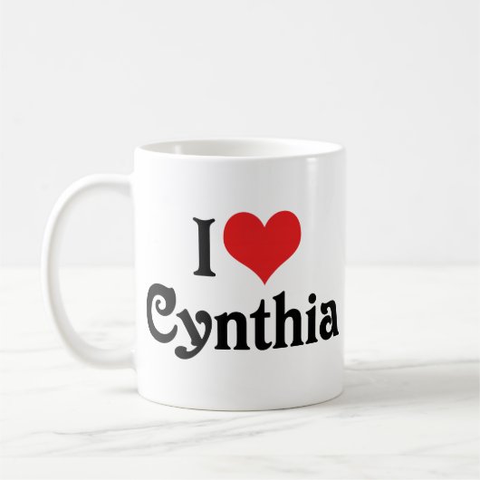Mug I Love Cynthia (Gauche)