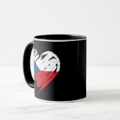 Mug I Love Czechia - Czech Flag Heart (Devant gauche)