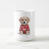 Mug I Love Dad Cute Puppy Dog with Paw Prints (Centre)