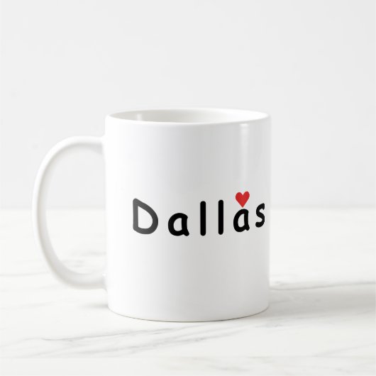 Mug I love Dallas (Gauche)