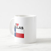 Mug I Love Dallas, TX (Devant gauche)