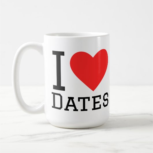 Mug I love dates (Gauche)