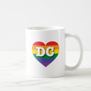 Mug I Love DC Rainbow Heart
