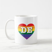 Mug I Love Delaware Rainbow Heart (Gauche)