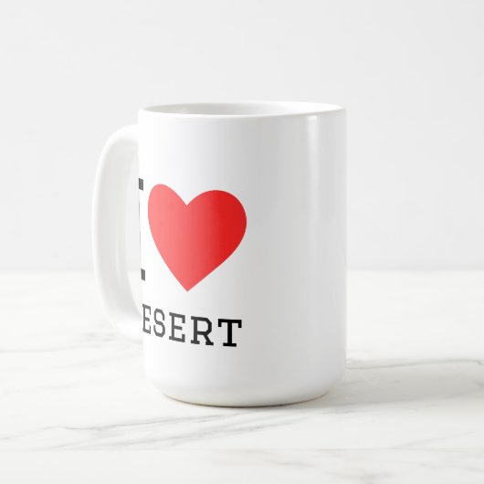 Mug I love desert (Devant gauche)