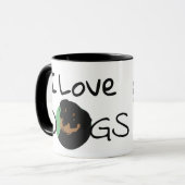Mug I Love Dogs Rottweiler Heart (Devant gauche)