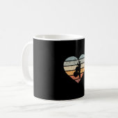 Mug I Love Double Basse Coeur Rétro (Devant gauche)