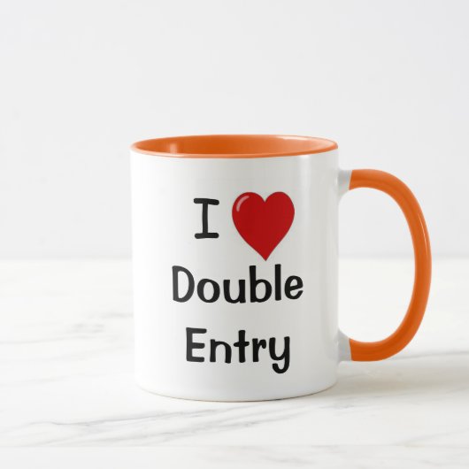 Mug I Love Double Entry Comptable Innuendo Comptable (Droite)