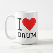 Mug i love drum (Gauche)