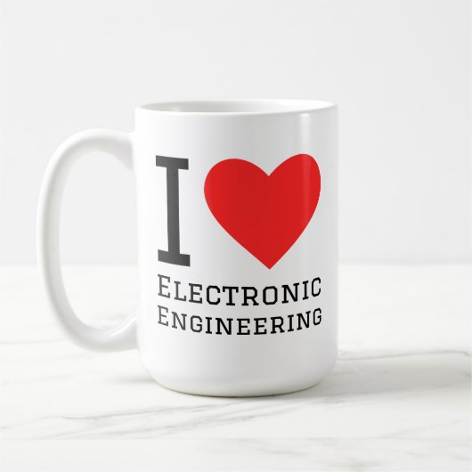 Mug I love electronic engineering  (Gauche)