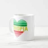 Mug I Love Ethiopia, Ethiopian Heart (Devant gauche)
