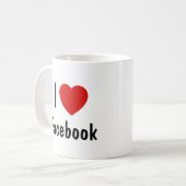 Mug I Love Facebook (Devant gauche)