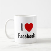 Mug I Love Facebook (Gauche)