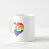 Mug I Love Florida Rainbow Heart (Devant gauche)