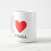Mug I love football (Devant gauche)
