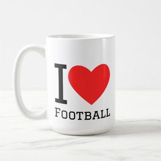 Mug I love football (Gauche)