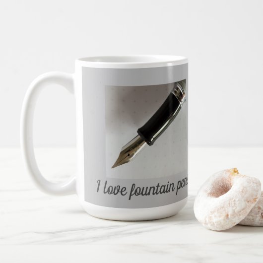 Mug I Love Fountain Pens (Avec donut)