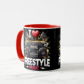 Mug I Love Freestyle Music (Devant gauche)