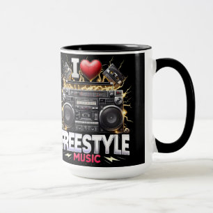 Mug I Love Freestyle Music