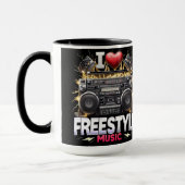 Mug I Love Freestyle Music (Gauche)