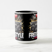 Mug I Love Freestyle Music (Centre)