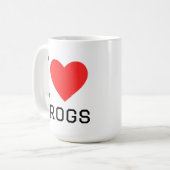 Mug I love frogs (Devant gauche)