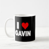 Mug I Love Gavin - Heart  (Gauche)