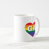 Mug I Love Georgia Rainbow Heart (Devant droit)