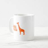 Mug I Love Giraffe (Orange) (Devant gauche)