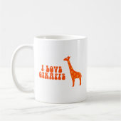 Mug I Love Giraffe (Orange) (Gauche)