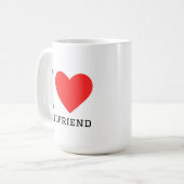 Mug I love girlfriend (Devant gauche)
