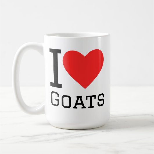 Mug I love goats (Gauche)