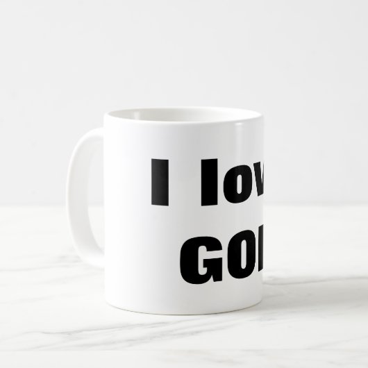 Mug I love GOD (Devant gauche)