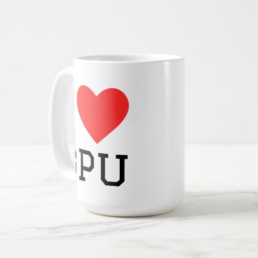 Mug I love gpu (Devant gauche)