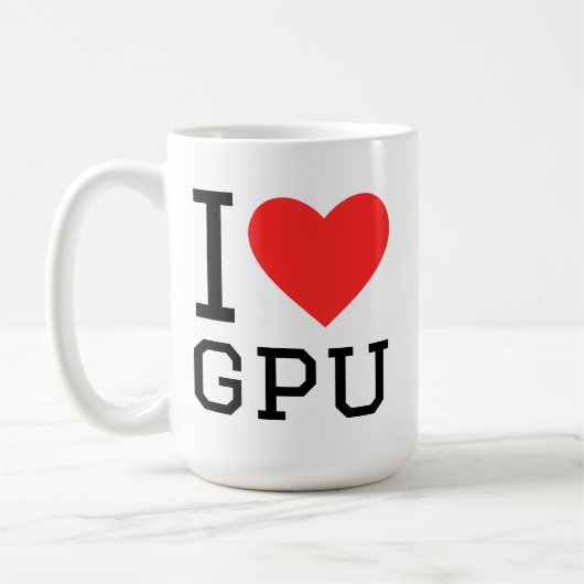 Mug I love gpu (Gauche)