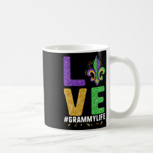 Mug I Love Grammy Life Mardi Gras Grammylife Fleur De