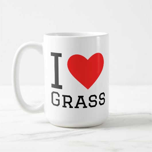 Mug I love grass (Gauche)