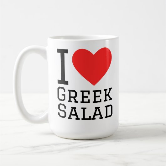 Mug I love greek salad (Gauche)