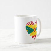 Mug I Love Grenade - Grenade Drapeau Forme de coeur (Devant droit)