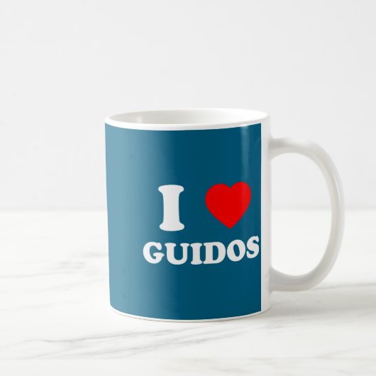 Mug I Love Guidos Funny Italian American Quote  (Droite)
