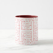 Mug I Love H You — Personalized Initial “H” Romantic D (Centre)