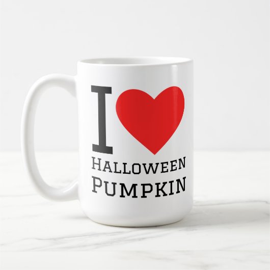 Mug I love Halloween pumpkin  (Gauche)
