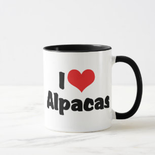 Mug I Love Heart Alpacas