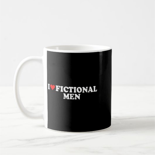 Mug I Love Heart Fictional Men Simple Cute Funny Readi (Gauche)