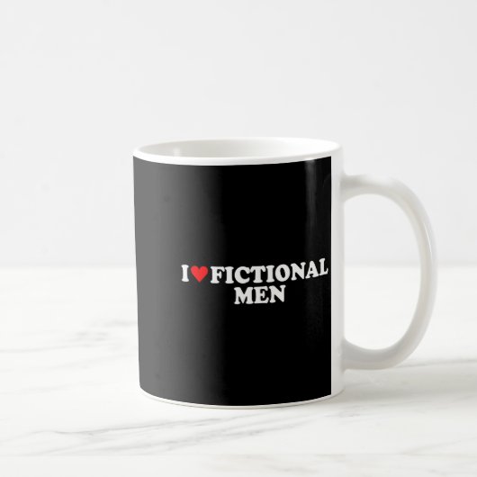 Mug I Love Heart Fictional Men Simple Cute Funny Readi (Droite)