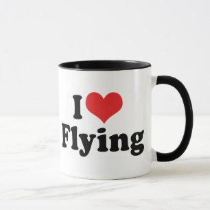 Mug I Love Heart Flying - Airplane Lover